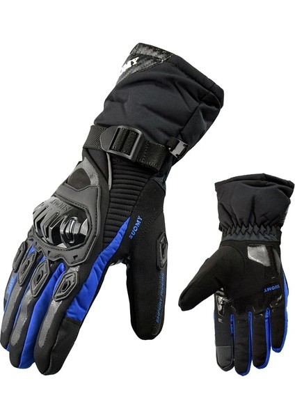 Wp-02 Mavi Kış Stili M Beden Suomy Motosiklet Eldivenleri Kış Sıcak Moto Eldivenleri Motosiklet Guantes Dokunmatik Ekran Gant Moto Sürme Eldivenleri 100% Su Geçirmez Rüzgar Geçirmez (Yurt Dışından)