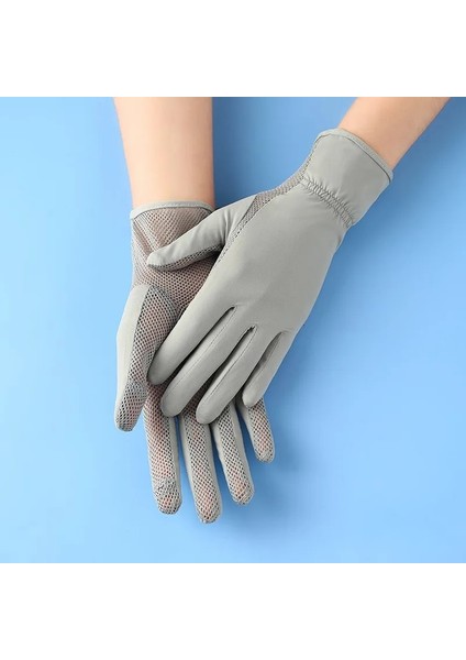 Gri B Stili Yaz Anti-Uv Buz Ipek Ince Olmayan Slreen Güneş Koruyucu Mitten Spor Bisiklet Koşu Açık Havada Balıkçılık Sürüş (Yurt Dışından)