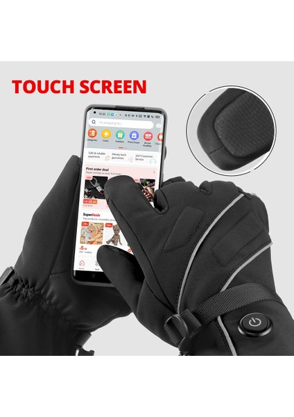 2 Pil Kutusu Stili Herobıker Motosiklet Isıtmalı Eldivenler Elektrikli Isıtma Eldivenleri Dokunmatik Ekran Sıcak Su Geçirmez Eldivenler Kış Sürme Aksesuarları Kış (Yurt Dışından) fırsatları