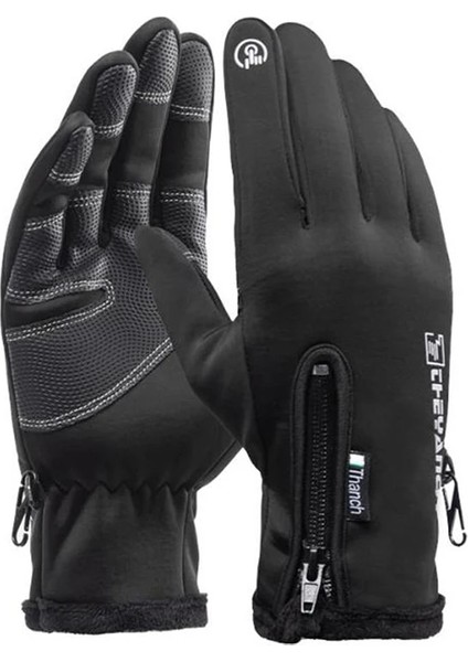 Lavanta Tarzı M Beden 1 Çift Açık Kış Eldiven Erkek Kadın Su Geçirmez Moto Termal Polar Astarlı Dayanıklı Dokunmatik Ekran Kaymaz Motosiklet Sürme Sıcak (Yurt Dışından) modelleri