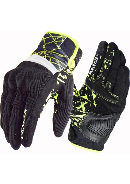 Yeşil Stil S Beden Vemar Kumaş Motokros Eldiven Erkek Nefes Guantes Moto Yaz Motosiklet Eldivenleri Motosiklet Ekipmanları Için Bmx Mtb Ph Eldiven (Yurt Dışından)