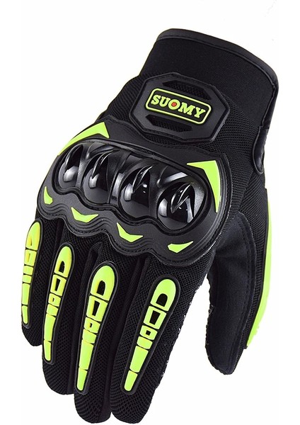 Koyu Gri Tarzı Xl Beden Suomy Yaz Nefes Motosiklet Eldivenleri Tam Parmak Motosiklet Ekipmanları Kadın Erkek Pembe Atv Rider Spor Eldiven Korumak Guantes (Yurt Dışından)