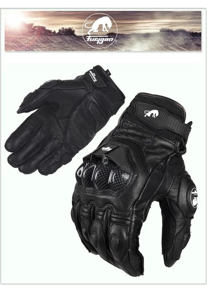 Afs6 Stili L Beden Ilkbahar Sonbahar Nefes Alabilir Deri Motosiklet Eldivenleri ve Açık Motokros Motosiklet Sürme Eldiveni Guantes Moto (Yurt Dışından)
