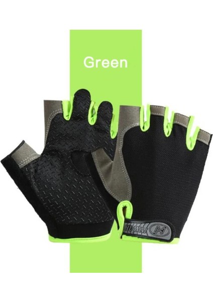 Yeşil Stil M Beden Unisex Parmaksız Eldivenler Kaymaz Sıkı Şok Emme Aşınma Mitten Doğa Sporları Binme Erkek Eldivenleri Guantes Invierno Mujer (Yurt Dışından)