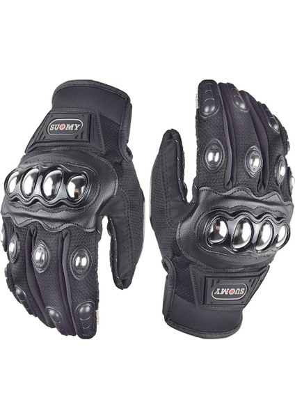 Siyah Stil Xl Beden Suomy Motosiklet Eldivenleri Erkek Yaz Motokros Koruyucu Eldivenler Nefes Alabilir Dokunmatik Ekran Motosikletçi Eldivenleri Siyah Guantes Moto (Yurt Dışından)