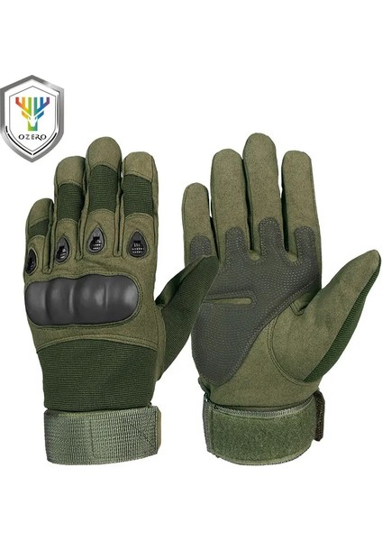Ordu Yeşili Tarzı L Beden Ozero Taktik Ordu Askeri Eldiven Sert Knuckle Tam Parmak Erkekler Için Motosiklet Eldivenleri Açık Bisiklet Avcılık Yürüyüş Kamp (Yurt Dışından)