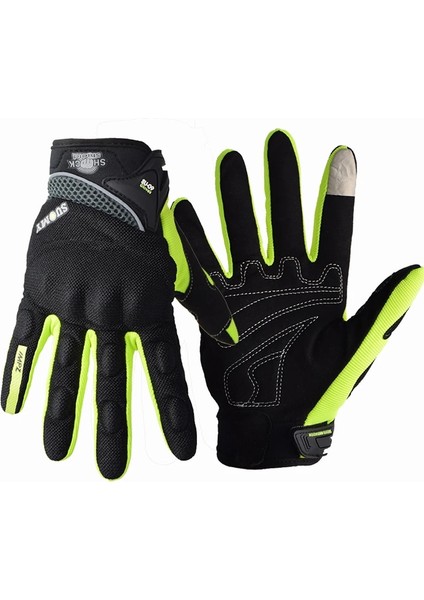 SU09 Yeşil Stil L Beden Suomy 100% Su Geçirmez Motosiklet Eldivenleri Motosiklet Kış Sıcak Guantes Moto Luvas Dokunmatik Ekran Rüzgar Geçirmez Motosiklet Koruyucu (Yurt Dışından)
