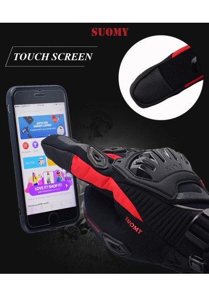 SU09 Yeşil Stil L Beden Suomy 100% Su Geçirmez Motosiklet Eldivenleri Motosiklet Kış Sıcak Guantes Moto Luvas Dokunmatik Ekran Rüzgar Geçirmez Motosiklet Koruyucu (Yurt Dışından) fırsatları