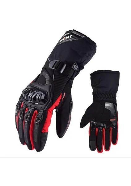 Bej Tarzı L Beden Sıcak Satış Kış Motosiklet Eldivenleri Su Geçirmez Moto Motokros Eldivenleri Rüzgar Geçirmez Eldivenler Dokunmatik Ekran Motosiklet Sürme Guantes (Yurt Dışından)