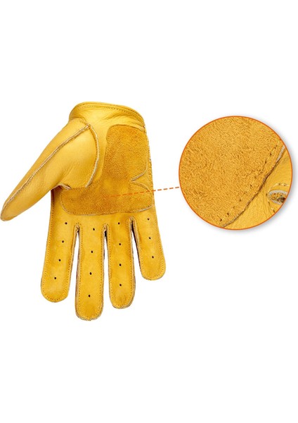Sarı Yarım Parmak Stili M Beden Herobıker Motosiklet Eldivenleri Keçi Derisi Deri Moto Eldiven Yaz Nefes Motosiklet Sürme Tam Yarım Parmak Eldiven Guantes Moto (Yurt Dışından) modelleri