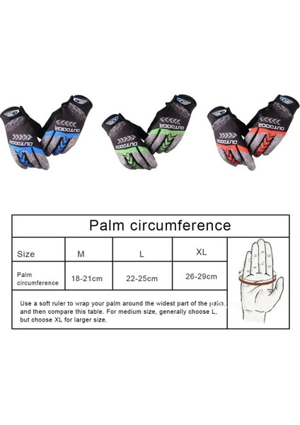 Yeşil Stil Xl Beden 1 Çift Tam Parmak Motosiklet Kış Eldiven Ekran Dokunmatik Guantes Moto Yarışıkayak Tırmanmabisiklet Binme Spor Motokros Eldiven (Yurt Dışından) modelleri