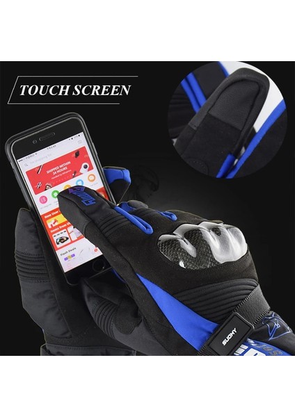 SU07-GRI Stili Xl Beden Suomy Sonbahar Kış Unisex Motosiklet Eldivenleri Sıcak Su Geçirmez Moto Sürme Eldiven Karbon Fiber Koruma Biker Eldiven Dokunmatik Ekran (Yurt Dışından) modelleri