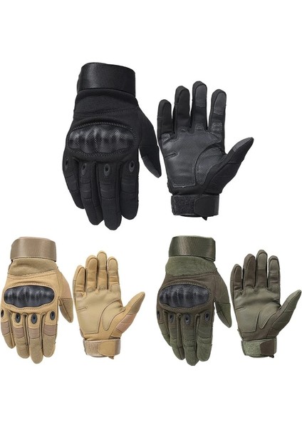 Haki Stili Xxxl 1 Çift Motosiklet Eldivenleri Nefes Unisex Tam Parmak Eldiven Moda Açık Yarış Spor Eldiven Motokros Koruyucu Eldivenler (Yurt Dışından) fırsatları