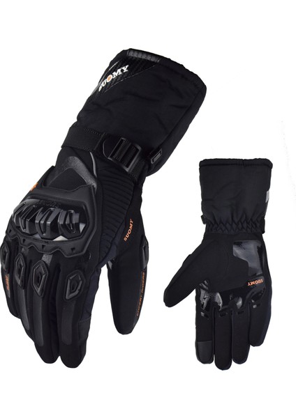 Siyah Stil Xl Beden Suomy Kış Sıcak Motosiklet Eldivenleri 100% Su Geçirmez Rüzgar Geçirmez Motokros Moto Guantes Dokunmatik Ekran Kayak Sürme Motokros Eldivenleri (Yurt Dışından)
