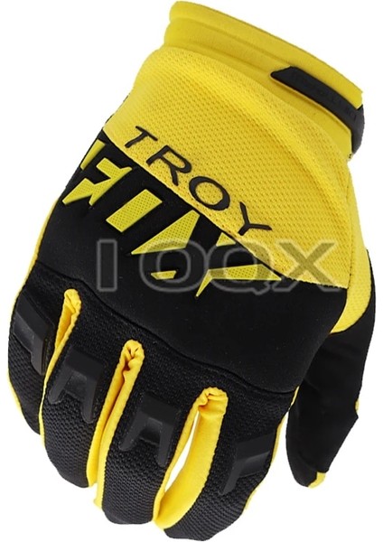 Sarı Stil S Beden Troy Fox Motokros Yarış Eldivenleri Erkek Off-Road Mx Mtb Dh Dağ Bisikleti Yokuş Aşağı Bisiklet Bisiklet Guantes Enduro Trail Eldiven (Yurt Dışından)