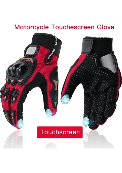 Dokunmatik Eldiven Rd Stili Xl Beden Pro-Bıker Motosiklet Eldivenleri Adam Giyilebilir Moto Motokros Nefes Dokunmatik Ekran Yarışı Motosiklet Bisiklet Koruyucu Dişliler Eldiven (Yurt Dışından)