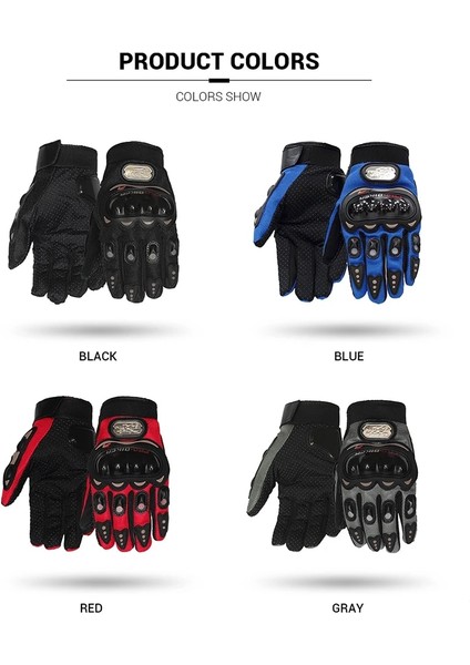 MCS-017 Bk Eldiven Stili L Beden Motosiklet Eldivenleri Giyilebilir Moto Motokros Nefes Dokunmatik Ekran Yarışı Motosiklet Bisiklet Koruyucu Dişliler Yaz Mavi Eldiven (Yurt Dışından) fırsatları