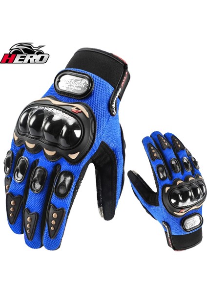 MCS-017 Bk Eldiven Stili L Beden Motosiklet Eldivenleri Giyilebilir Moto Motokros Nefes Dokunmatik Ekran Yarışı Motosiklet Bisiklet Koruyucu Dişliler Yaz Mavi Eldiven (Yurt Dışından) indirimleri
