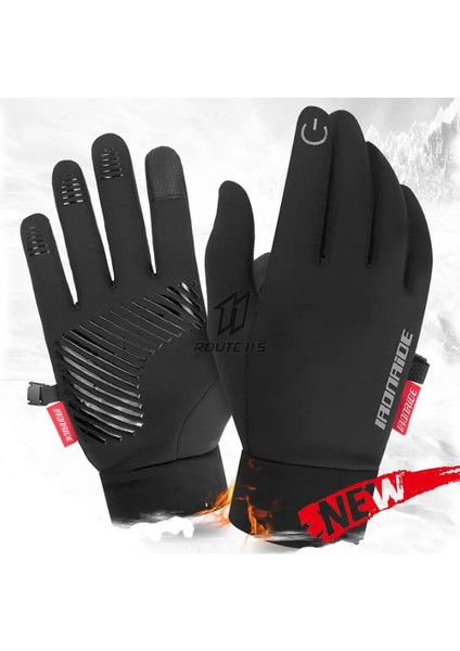 Wn-03 Stili M Beden Motosiklet Eldivenleri Moto Eldivenleri Kış Termal Polar Astarlı Kış Suya Dayanıklı Dokunmatik Ekran Kaymaz Motosiklet Binme Eldivenleri # (Yurt Dışından)