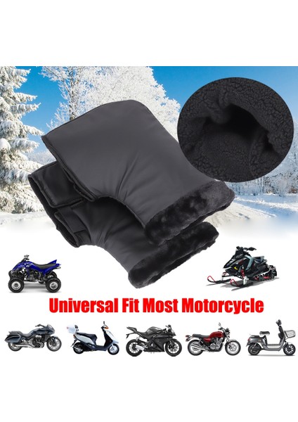Motosiklet Scooter Kar Araci Gidon Evrensel Muffs Termal Kapak Yamaha Raptor Yf Için Sıcak Su Geçirmez Atv (Yurt Dışından)