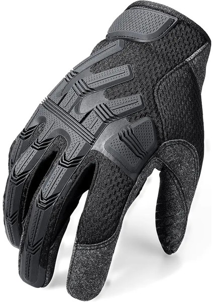 B39 Siyah Stil M Beden Motosiklet Tam Parmak Eldiven Enduro Motokros Pit Biker Binme Motosiklet Yarışı Koruyucu Dişli Mtb Bmx Moto Eldiven Erkek Kadın (Yurt Dışından)