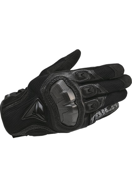 391 Siyah Stil M Beden Tüm Deri Delikli Karbon Fiber Motosiklet Eldivenleri Yol Motosiklet Sürme Eldivenleri Erkekler Nefes Alabilir Motokros Eldivenleri (Yurt Dışından)