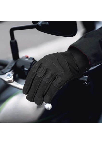 Siyah Stil Xl Beden Motosiklet Tam Parmak Eldiven Moto Yarışı Motosiklet Motokros Kaymaz Sürme Biker Guantes Koruyucu Dişli Enduro Erkek Kadın (Yurt Dışından) modelleri