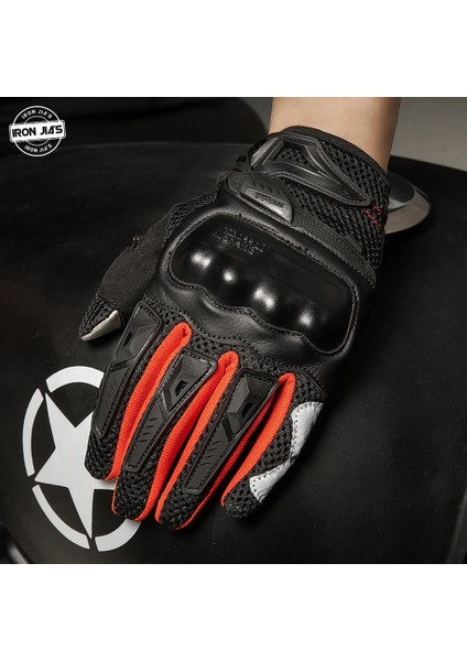 JIA02 Kırmızı Stil Xl Beden Demir Jıa's Yaz Motosiklet Eldivenleri Erkekler Dokunmatik Ekran Nefes Motobike Binme Moto Koruyucu Dişli Motosiklet Motokros Eldivenleri (Yurt Dışından) fırsatları