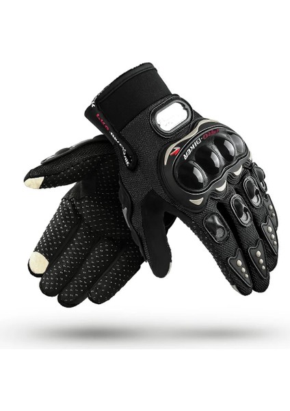 Siyah Stil M Beden Guantes Moto Erkek Kadın Kir Bisiklet Motosiklet Unisex Nefes Dokunmatik Ekran Bisiklet Sürme Yarış Erkek Kadın Motokros Eldiven (Yurt Dışından)