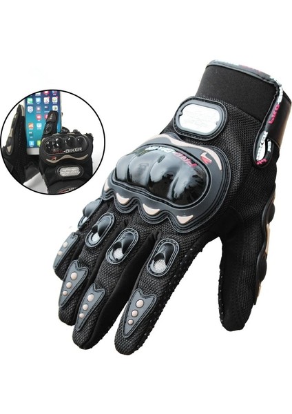 Siyah Stil M Beden Guantes Moto Erkek Kadın Kir Bisiklet Motosiklet Unisex Nefes Dokunmatik Ekran Bisiklet Sürme Yarış Erkek Kadın Motokros Eldiven (Yurt Dışından) indirimleri