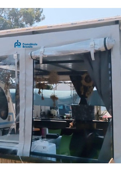 Pvc Şeffaf Branda Kış Bahçesi Fermuarlı 350 x 270 modelleri