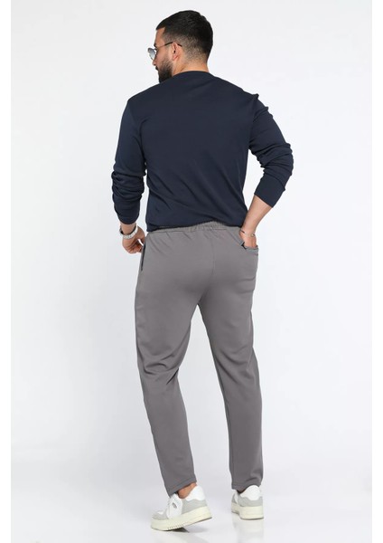 Erkek Bel Lastikli Bağcıklı Jogger Pantolon P-00012972