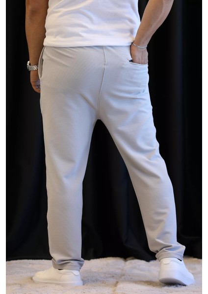 Erkek Bel Lastikli Bağcıklı Jogger Pantolon P-00012973