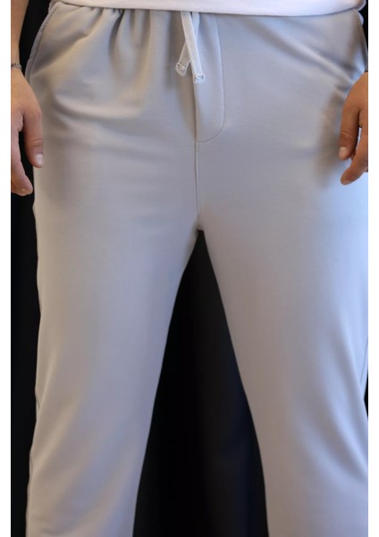Erkek Bel Lastikli Bağcıklı Jogger Pantolon P-00012973