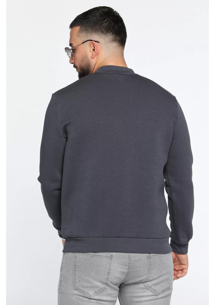 Üç Iplik Şardonlu Bisiklet Yaka Erkek Sweatshirt modelleri