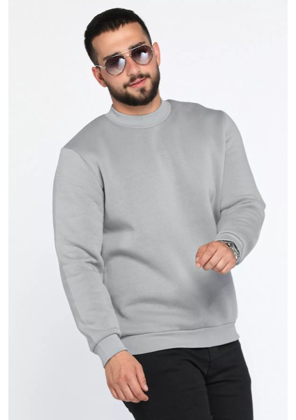Üç Iplik Şardonlu Bisiklet Yaka Erkek Sweatshirt fiyatları