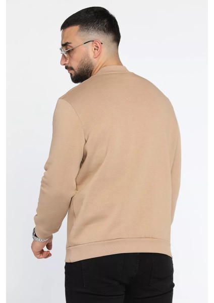 Üç Iplik Şardonlu Bisiklet Yaka Erkek Sweatshirt modelleri
