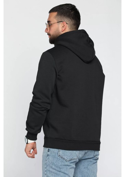 Erkek Kapüşonlu Şardonlu Üç Iplik Sweatshirt modelleri