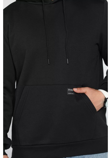 Erkek Kapüşonlu Şardonlu Üç Iplik Sweatshirt fırsatları