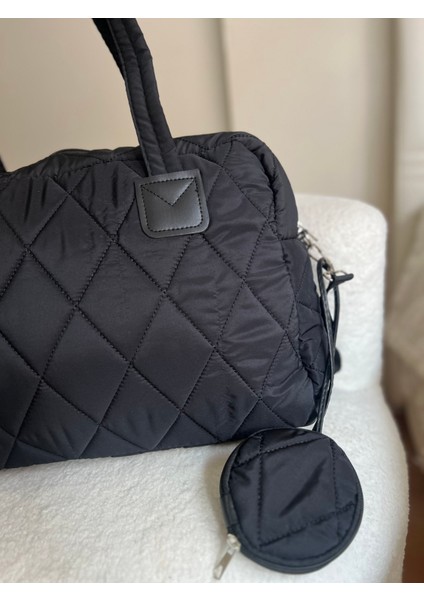 Beryy Kapitone Büyük Siyah Çanta modelleri