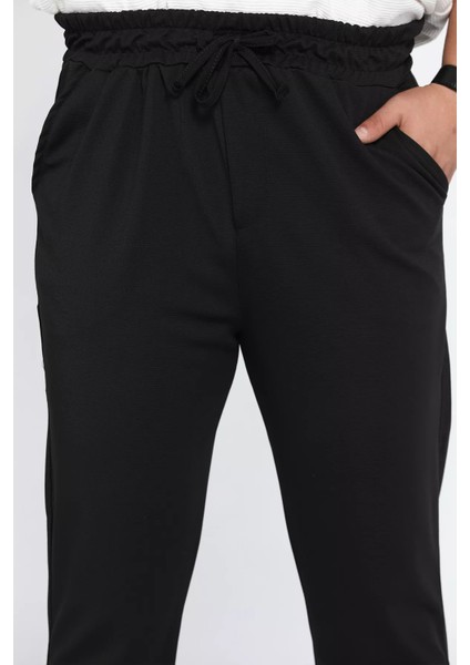 Erkek Bel Lastikli Bağcıklı Jogger Pantolon P-00012973