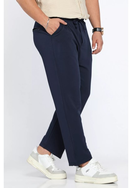 Erkek Bel Lastikli Bağcıklı Jogger Pantolon P-00012972
