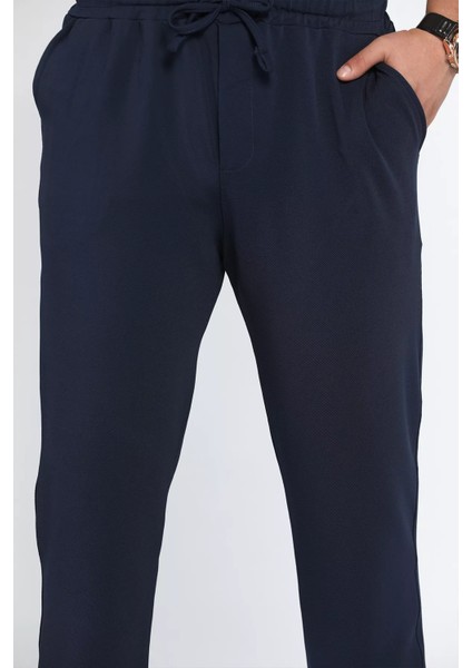 Erkek Bel Lastikli Bağcıklı Jogger Pantolon P-00012972