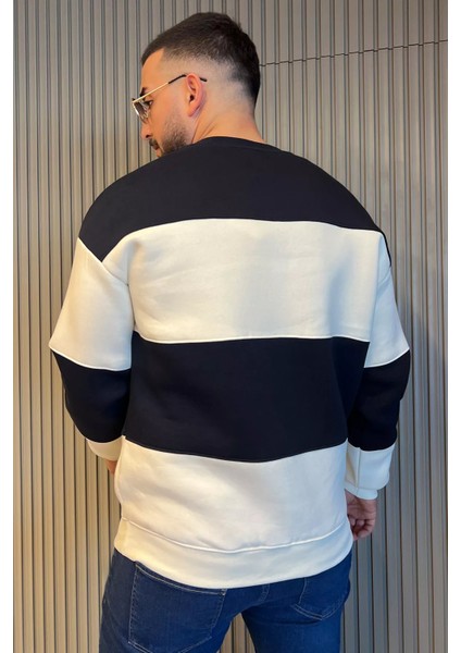Bisiklet Yaka Renk Garnili Üç Iplik Şardonlu Erkek Sweatshirt modelleri