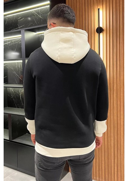 Erkek Kapüşonlu Kanguru Cepli Şardonlu Üç Iplik Sweatshirt modelleri