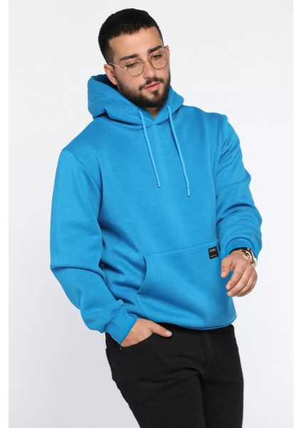 Erkek Kapüşonlu Şardonlu Üç Iplik Sweatshirt fiyatları