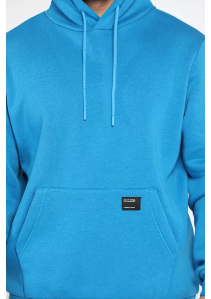 Erkek Kapüşonlu Şardonlu Üç Iplik Sweatshirt fırsatları