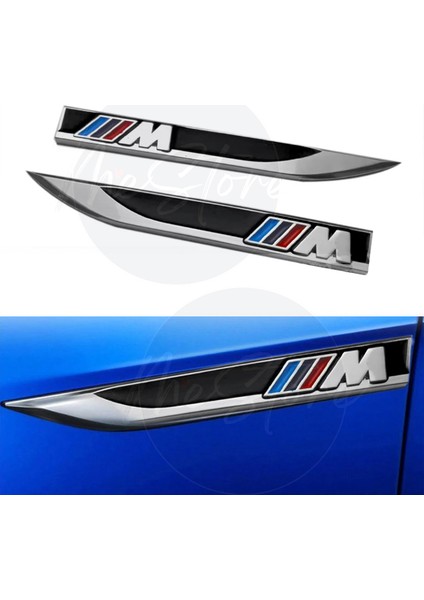 Bmw Çamurluk Logosu Arması Sticker Spor Görünümlü Çamurluk Bıçak Sticker