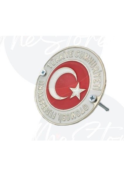 Metal Türkiye Otomobil Federasyonu Döküm Vidalı Panjur Arması