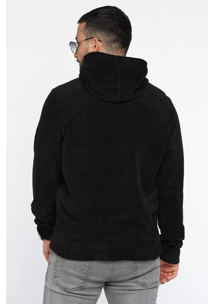 Kapüşonlu Kanguru Cepli Erkek Polar Sweatshirt modelleri